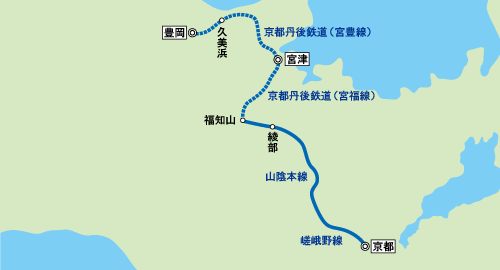 特急はしだて停車駅路線図