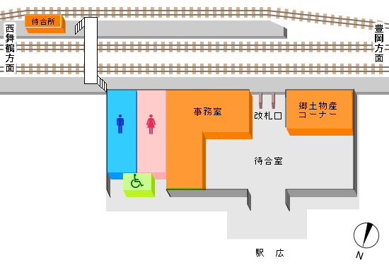 久美浜駅構内図